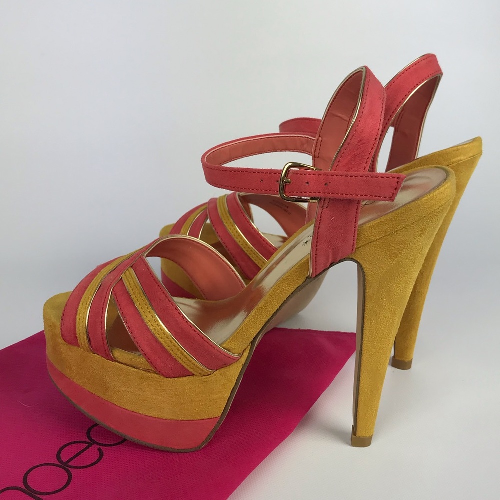 Pink and mustard yellow stilett… - Picture 2 of 7